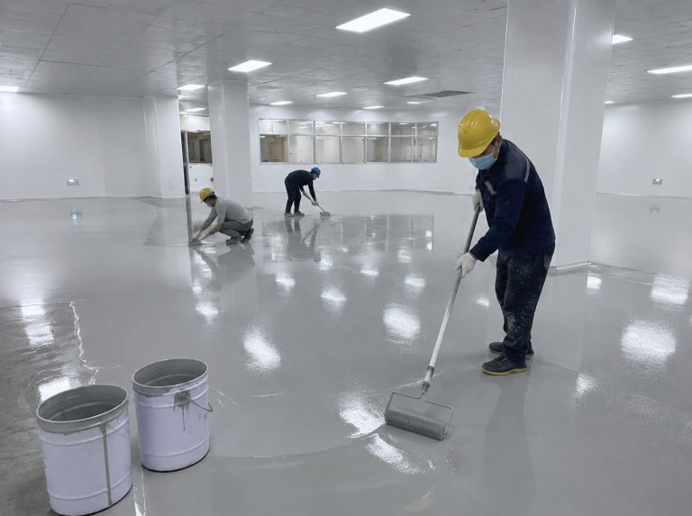 东源县环氧自流平地坪漆工程